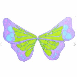 butterfly wing costume multi colour mauve